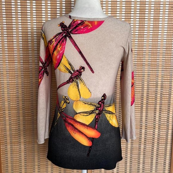 Vintage Kokomo sheer dragonfly with sequins and beads - Picture 4 of 6